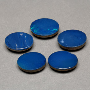 Opal Doublet Gemstone in 8 x 6 mm (calibrated) Size for Sale, Opal Doublet Stone in Multicolor Color