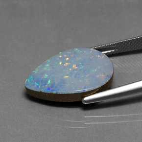 Opal Doublet Gemstone in 20 x 15 mm (calibrated) Size for Sale, Opal Doublet Stone in Multicolor Color