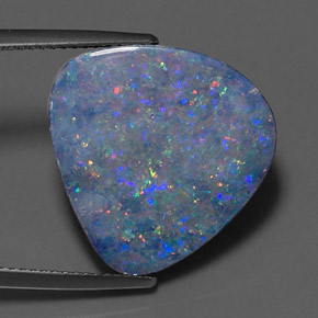 10.33 ct Multicolor Opal Doublet Stone, Natural Opal Doublet in Fancy Cabochon Shape for Sale