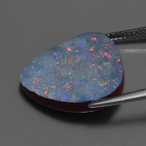 Opal Doublet Gemstone in 18.5 x 18.3 mm Size for Sale, Opal Doublet Stone in Multicolor Color