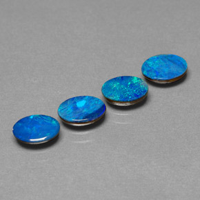 2.15 ct Multicolor Opal Doublet Stone, Natural Opal Doublet in Oval Cabochon Shape for Sale