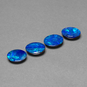 1.90 ct Multicolor Opal Doublet Gemstone, Opal Doublet Gem in Oval Cabochon Shape for Sale.