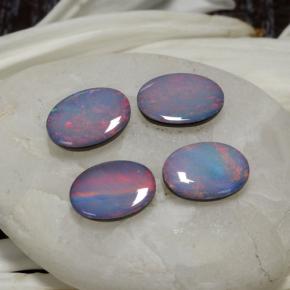 Opal Doublet Gemstones in 7 x 5 mm (calibrated) Size for Sale, Opal Doublet Stones in Multicolor Color