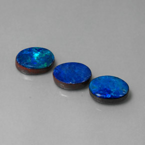 4.62 ct Multicolor Opal Doublet Stone, Natural Opal Doublet in Oval Cabochon Shape for Sale