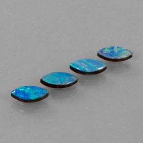 1.69 ct Multicolor Opal Doublet Stone, Natural Opal Doublet in Marquise Cabochon Shape for Sale