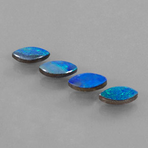 1.84 ct Multicolor Opal Doublet Gemstone, Opal Doublet Gem in Marquise Cabochon Shape for Sale.