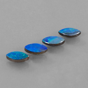 1.84 ct Multicolor Opal Doublet Stone, Natural Opal Doublet in Marquise Cabochon Shape for Sale
