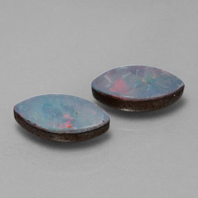 1.14 ct Multicolor Opal Doublet Stone, Natural Opal Doublet in Marquise Cabochon Shape for Sale