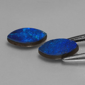 Opal Doublet Gemstone in 8.1 x 4.2 mm Size for Sale, Opal Doublet Stone in Multicolor Color
