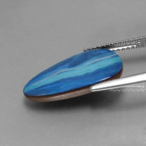 Opal Doublet Gemstone in 17.4 x 11.5 mm Size for Sale, Opal Doublet Stone in Multicolor Color