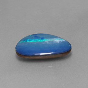 2.97 ct Multicolor Opal Doublet Stone, Natural Opal Doublet in Fancy Cabochon Shape for Sale