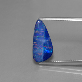 2.95 ct Multicolor Opal Doublet Gemstone, Opal Doublet Gem in Fancy Cabochon Shape for Sale.