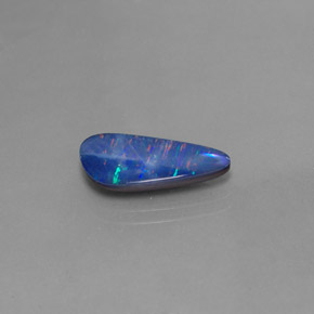 2.95 ct Multicolor Opal Doublet Stone, Natural Opal Doublet in Fancy Cabochon Shape for Sale
