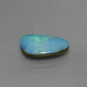 2.26 ct Multicolor Opal Doublet Stone, Natural Opal Doublet in Fancy Cabochon Shape for Sale