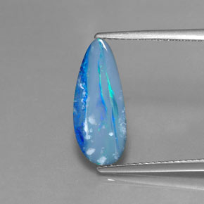 2.23 ct Multicolor Opal Doublet Gemstone, Opal Doublet Gem in Fancy Cabochon Shape for Sale.