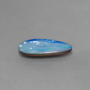 2.23 ct Multicolor Opal Doublet Stone, Natural Opal Doublet in Fancy Cabochon Shape for Sale