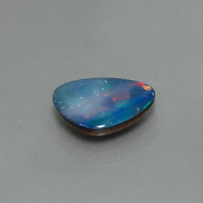 1.62 ct Multicolor Opal Doublet Stone, Natural Opal Doublet in Fancy Cabochon Shape for Sale