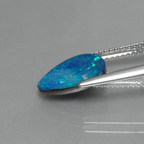 Opal Doublet Gemstone in 11.3 x 8.4 mm Size for Sale, Opal Doublet Stone in Multicolor Color