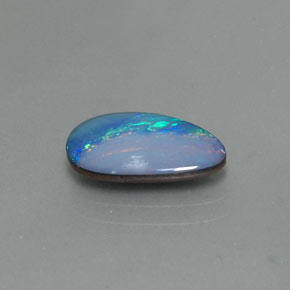 1.60 ct Multicolor Opal Doublet Stone, Natural Opal Doublet in Fancy Cabochon Shape for Sale