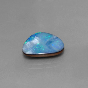 3.71 ct Multicolor Opal Doublet Stone, Natural Opal Doublet in Fancy Cabochon Shape for Sale
