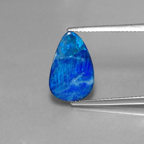 2.68 ct Multicolor Opal Doublet Gemstone, Opal Doublet Gem in Fancy Cabochon Shape for Sale.