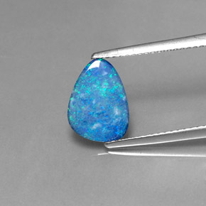 1.29 ct Multicolor Opal Doublet Gemstone, Opal Doublet Gem in Fancy Cabochon Shape for Sale.