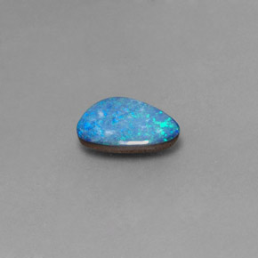 1.29 ct Multicolor Opal Doublet Stone, Natural Opal Doublet in Fancy Cabochon Shape for Sale