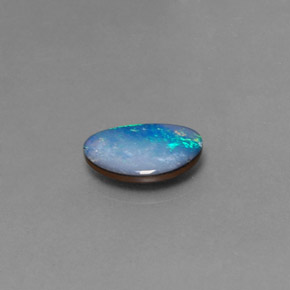 1.52 ct Multicolor Opal Doublet Stone, Natural Opal Doublet in Fancy Cabochon Shape for Sale