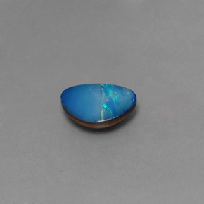 1.28 ct Multicolor Opal Doublet Stone, Natural Opal Doublet in Fancy Cabochon Shape for Sale