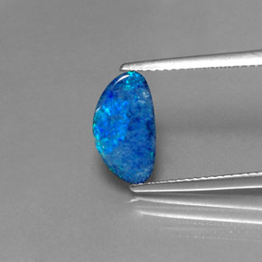 1.20 ct Multicolor Opal Doublet Gemstone, Opal Doublet Gem in Fancy Cabochon Shape for Sale.