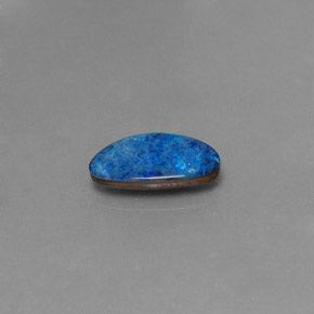 1.20 ct Multicolor Opal Doublet Stone, Natural Opal Doublet in Fancy Cabochon Shape for Sale