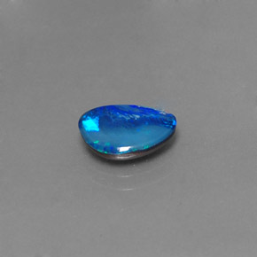 1.33 ct Multicolor Opal Doublet Stone, Natural Opal Doublet in Fancy Cabochon Shape for Sale
