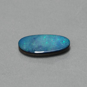 1.30 ct Multicolor Opal Doublet Stone, Natural Opal Doublet in Fancy Cabochon Shape for Sale