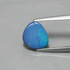 1.06 ct Multicolor Opal Doublet Gemstone, Opal Doublet Gem in Fancy Cabochon Shape for Sale.
