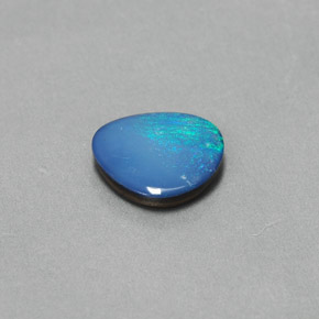 1.06 ct Multicolor Opal Doublet Stone, Natural Opal Doublet in Fancy Cabochon Shape for Sale