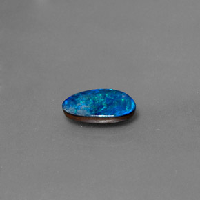 0.97 ct Multicolor Opal Doublet Stone, Natural Opal Doublet in Fancy Cabochon Shape for Sale