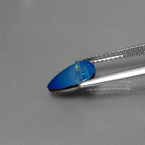 Opal Doublet Gemstone in 9.6 x 7.5 mm Size for Sale, Opal Doublet Stone in Multicolor Color