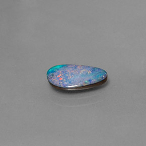 1.26 ct Multicolor Opal Doublet Stone, Natural Opal Doublet in Fancy Cabochon Shape for Sale