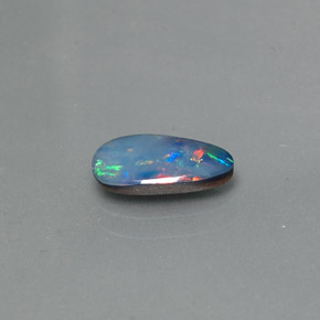 0.74 ct Multicolor Opal Doublet Stone, Natural Opal Doublet in Fancy Cabochon Shape for Sale