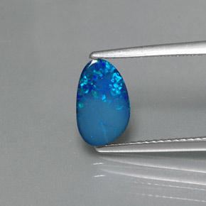 0.83 ct Multicolor Opal Doublet Gemstone, Opal Doublet Gem in Fancy Cabochon Shape for Sale.