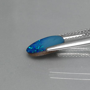 Opal Doublet Gemstone in 9.9 x 6.2 mm Size for Sale, Opal Doublet Stone in Multicolor Color