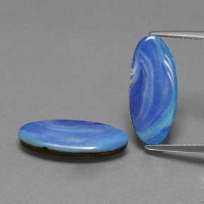 2.8ct Oval Cabochon Blue Opal Doublet Gem for sale 2.8ct Oval Cabochon Blue Opal Doublet Gem (ID: 391322)
