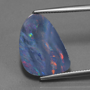 8ct Fancy Cabochon Multicolor Opal Doublet Gem for sale 8ct Fancy Cabochon Multicolor Opal Doublet Gem (ID: 420620)