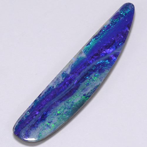 12.4ct Half Moon Cabochon Multicolor Opal Doublet for sale thumb image of 12.4ct Half Moon Cabochon Multicolor Opal Doublet (ID: 420622)