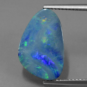 4.6ct Fancy Cabochon Multicolor Opal Doublet for sale thumb image of 4.6ct Fancy Cabochon Multicolor Opal Doublet (ID: 420784)
