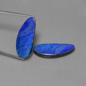 7.8ct Fancy Cabochon Blue Opal Doublet Gem for sale 7.8ct Fancy Cabochon Blue Opal Doublet Gem (ID: 446934)