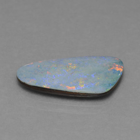 3.40 ct Multicolor Opal Doublet Stone, Natural Opal Doublet in Fancy Cabochon Shape for Sale