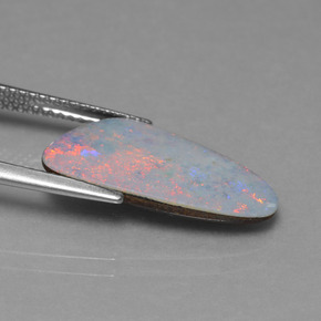 Opal Doublet Gemstone in 19 x 10.8 mm Size for Sale, Opal Doublet Stone in Multicolor Color