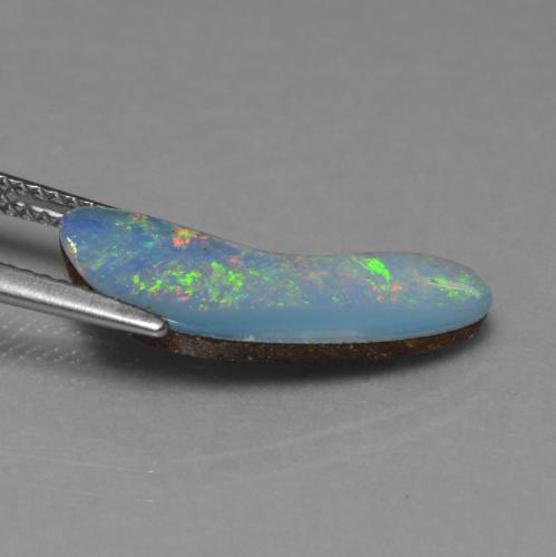 Opal Doublet Gemstone in 20.1 x 7.5 mm Size for Sale, Opal Doublet Stone in Multicolor Color
