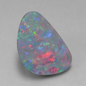6ct Teardrop Cabochon Multicolor Opal Doublet Gem for sale 6ct Teardrop Cabochon Multicolor Opal Doublet Gem (ID: 503204)